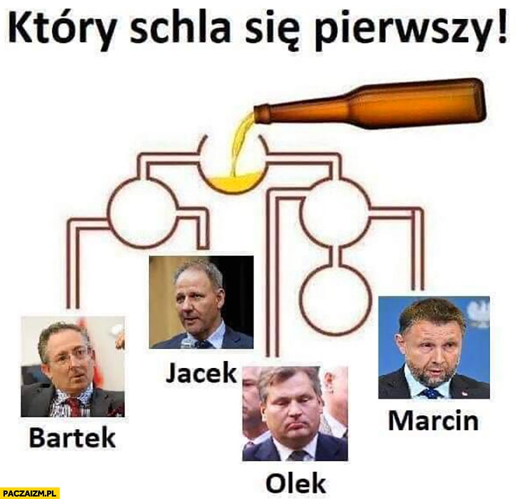 
    Który schla się pierwszy? Sienkiewicz Protasiewicz Kwaśniewski Kierwiński zagadka