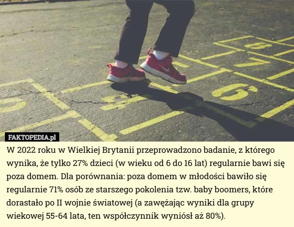 
    W 2022 roku w Wielkiej Brytanii przeprowadzono badanie, z którego wynika...