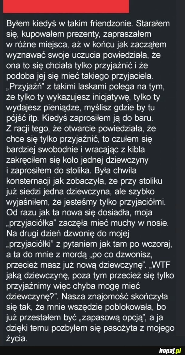 
    Wieczne friendzone