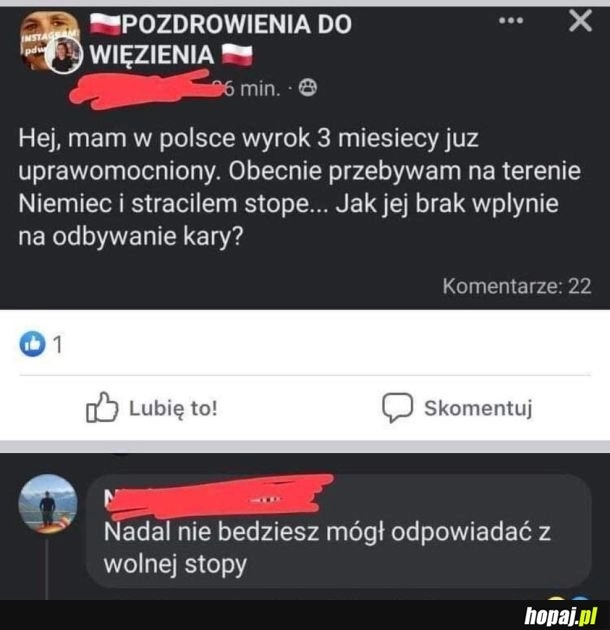 
    Wolna stopa.