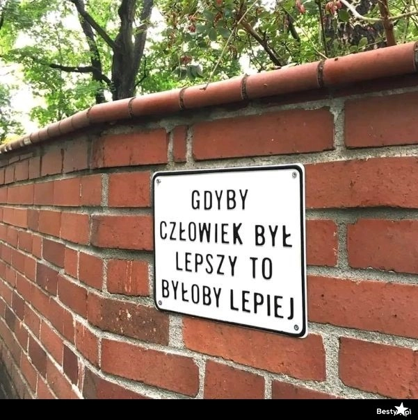 
    Gdyby człowiek był lepszy 