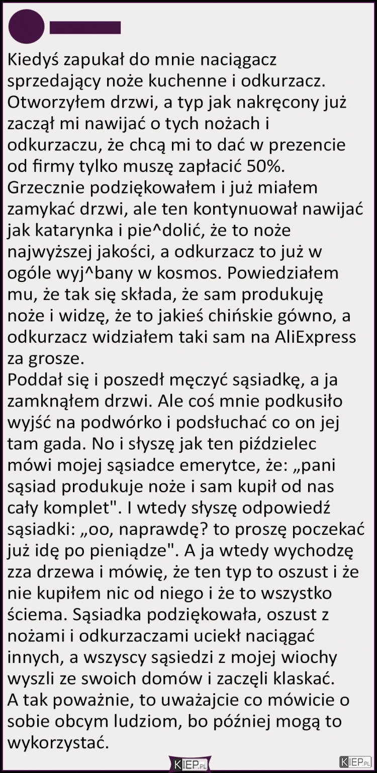 
    Precz z naciągaczami 