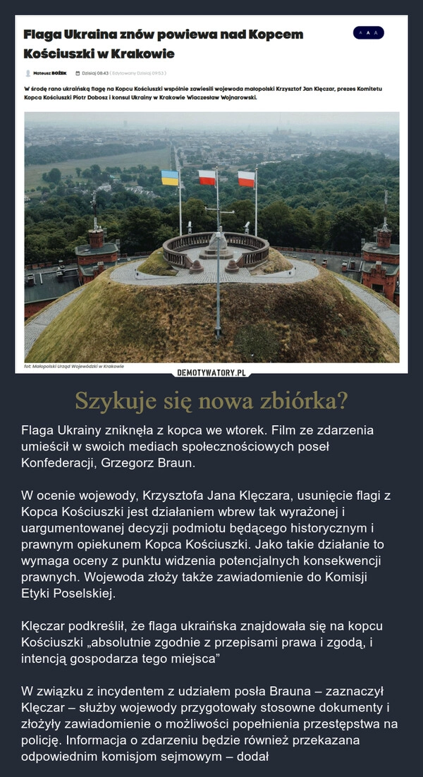 
    Szykuje się nowa zbiórka?