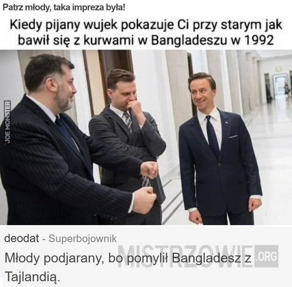 
    Patrz młody, taka impreza była!