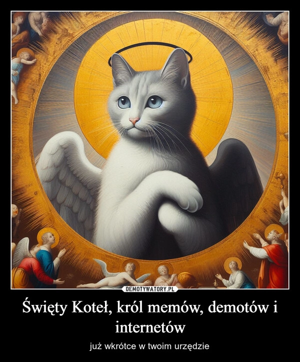 
    Święty Koteł, król memów, demotów i internetów