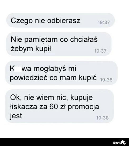 
    Kiedy nie pamiętasz, co miałeś kupić 