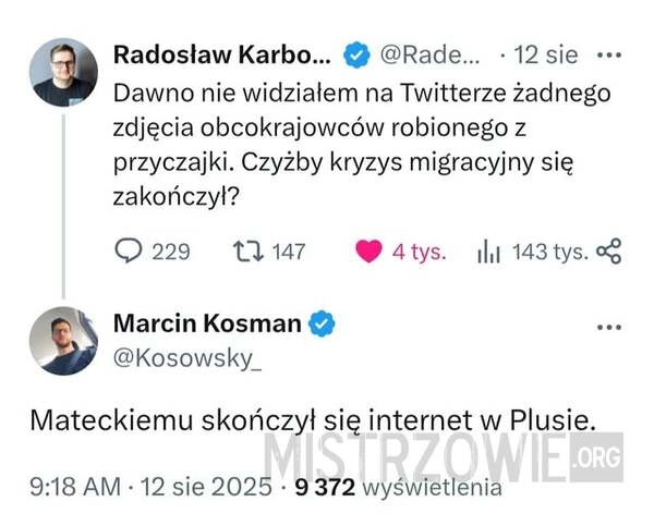 
    Chwilowy brak imigrantów