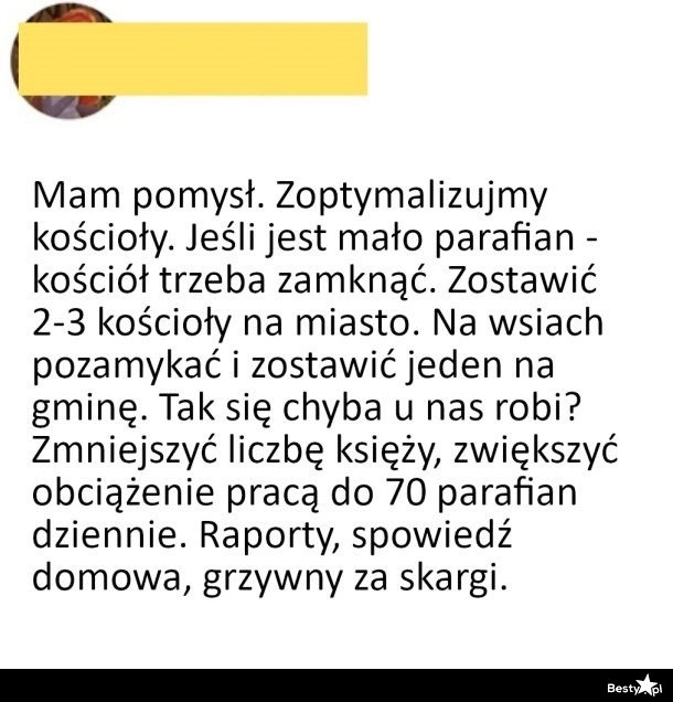 
    Optymalizacja Kościoła 