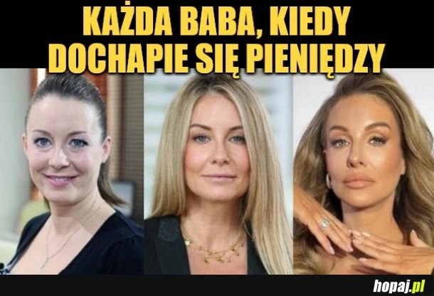 
    Baba z pieniędzmi.