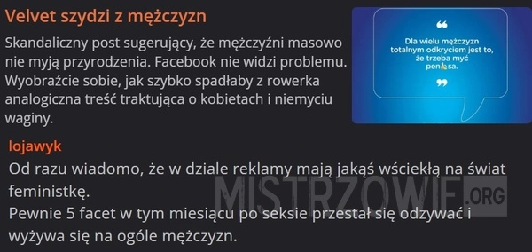 
    Skandaliczny post