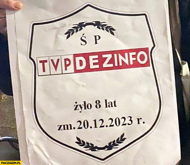 
    TVP dezinfo żyło 8 lat nekrolog tvpis