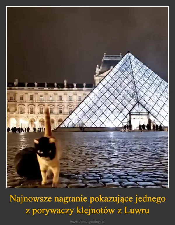 
    Najnowsze nagranie pokazujące jednego z porywaczy klejnotów z Luwru
