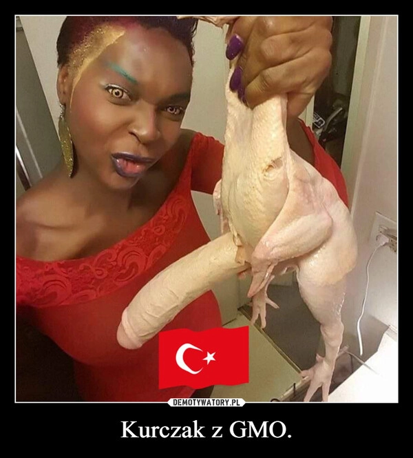 
    Kurczak z GMO.