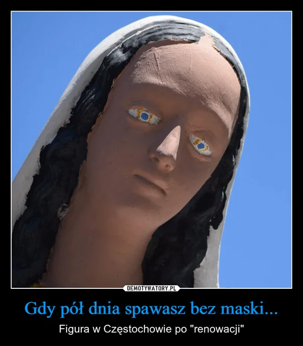 
    Gdy pół dnia spawasz bez maski...