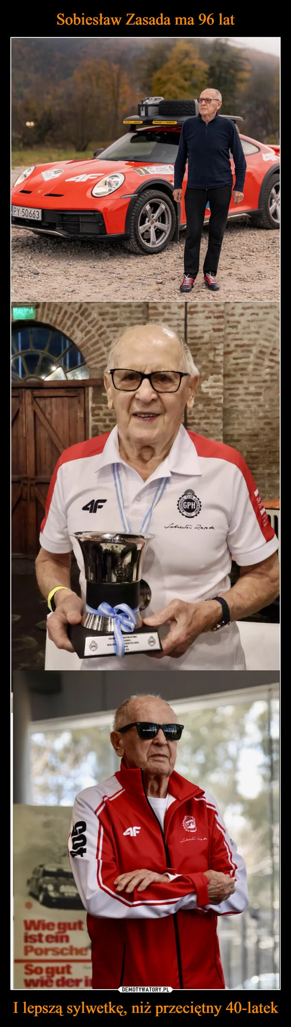 
    Sobiesław Zasada ma 96 lat I lepszą sylwetkę, niż przeciętny 40-latek