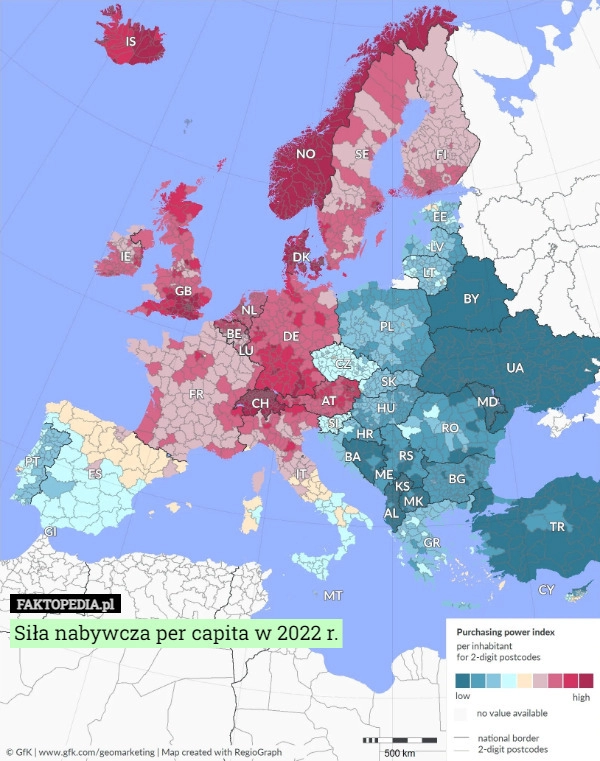 
    
			Siła nabywcza per capita w 2022 r.					