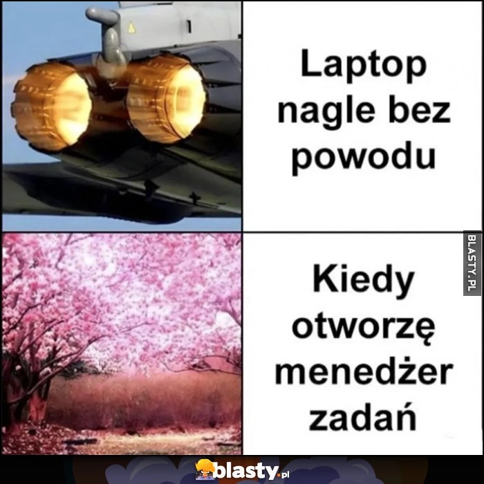 
    Laptop nagle bez powodu odrzutowiec vs kiedy otworzę menedżer zadań