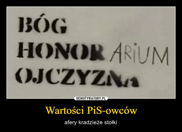 
    Wartości PiS-owców