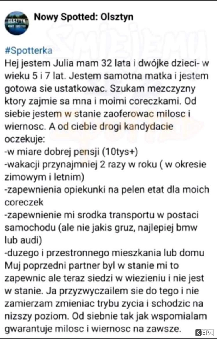 
    Wolał odsiadkę niż kolejny dzień z Julią