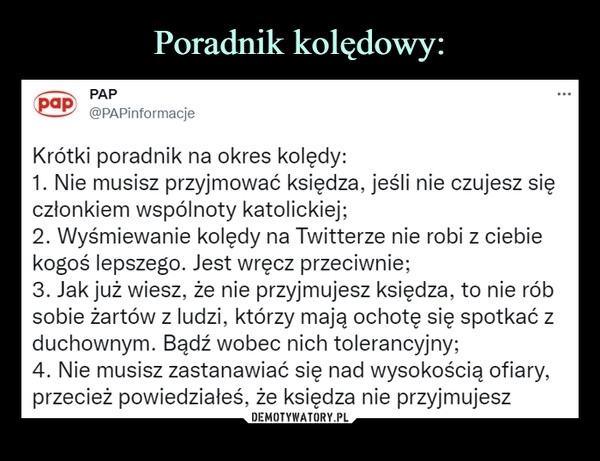 
    Poradnik kolędowy: 