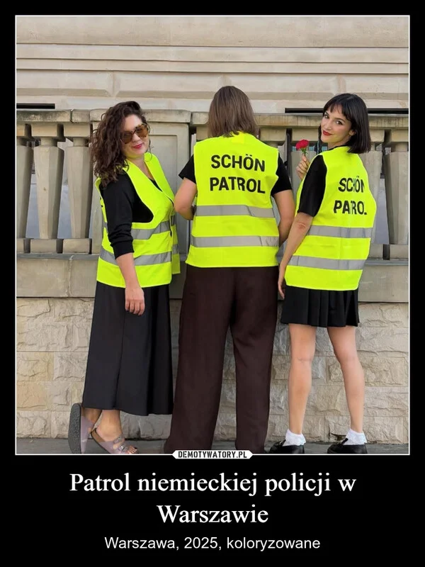 
    Patrol niemieckiej policji w Warszawie
