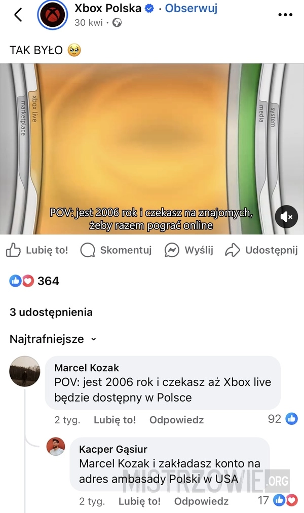 
    Xbox zapomniał jak wybrakowany produkt sprzedawali