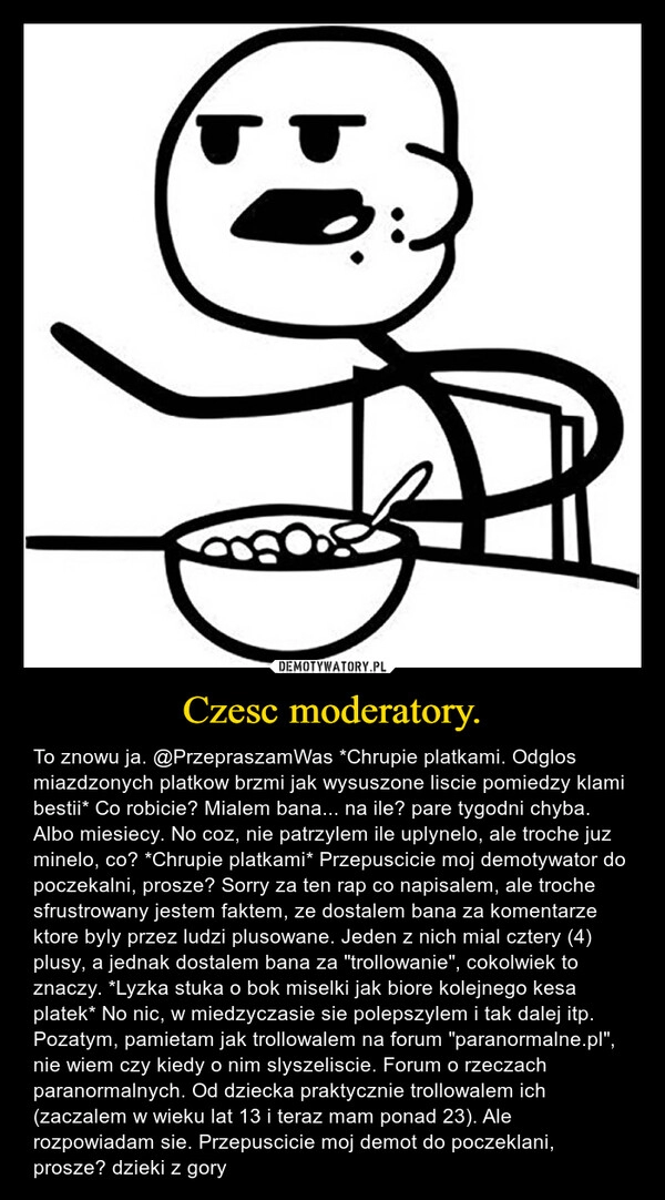 
    Czesc moderatory.