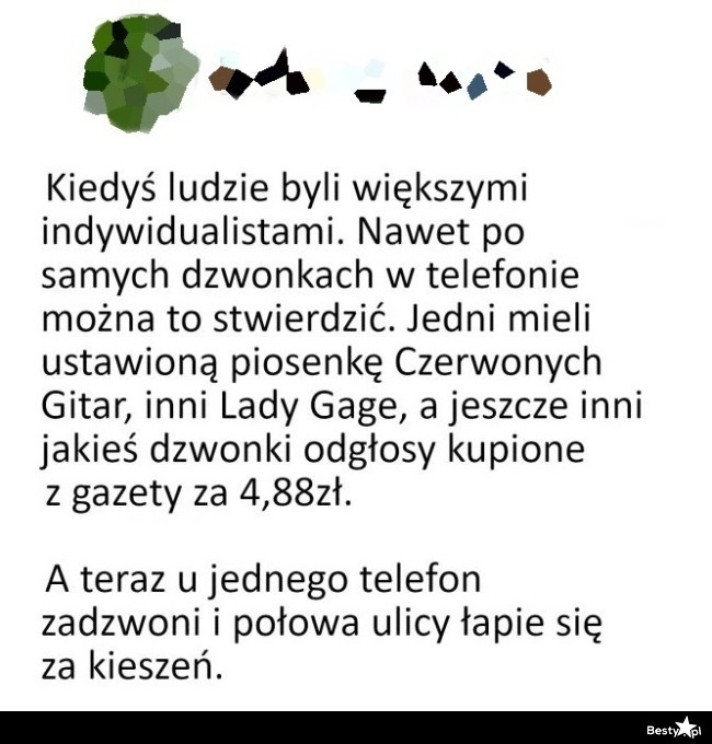 
    Ludzie kiedyś i dziś 