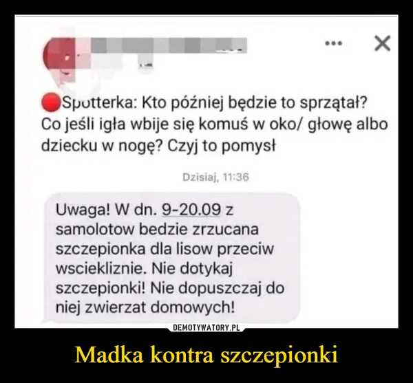 Madka kontra szczepionki