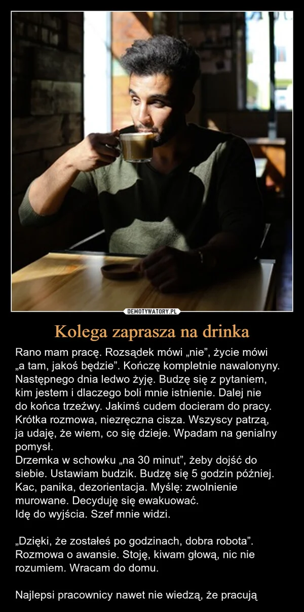 
    Kolega zaprasza na drinka