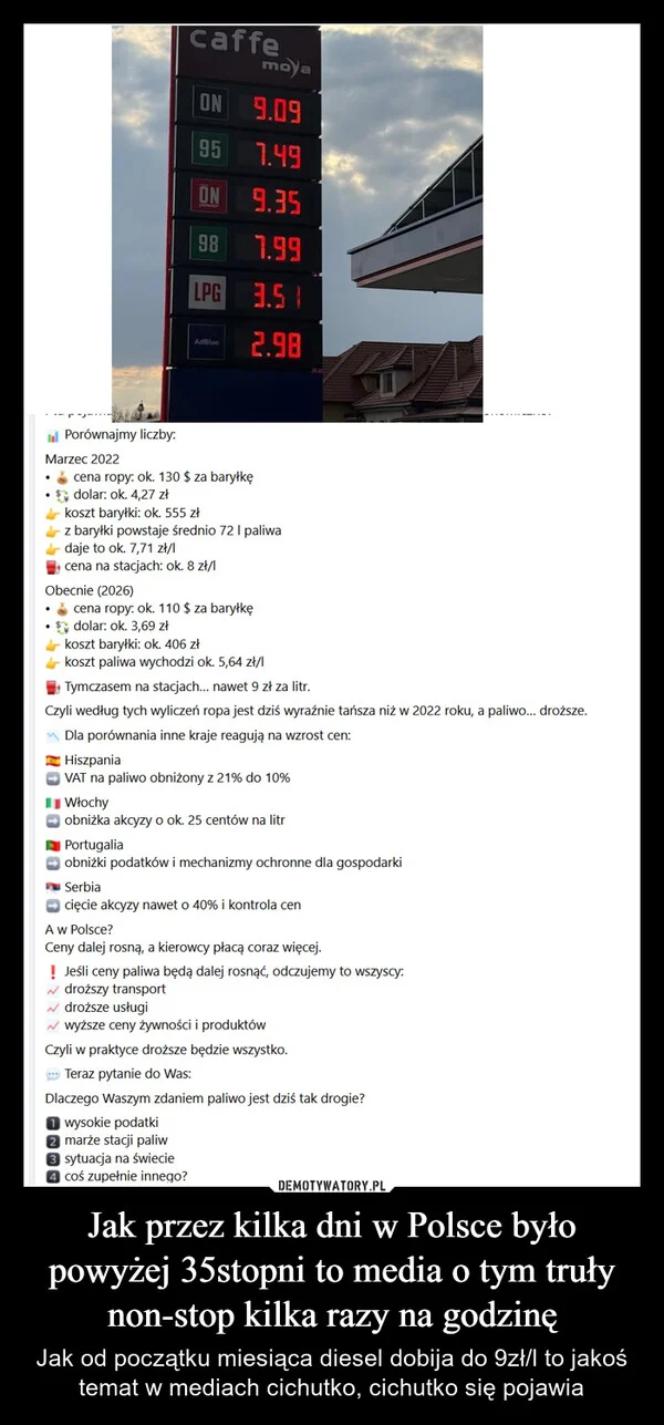 
    Jak przez kilka dni w Polsce było powyżej 35stopni to media o tym truły non-stop kilka razy na godzinę
