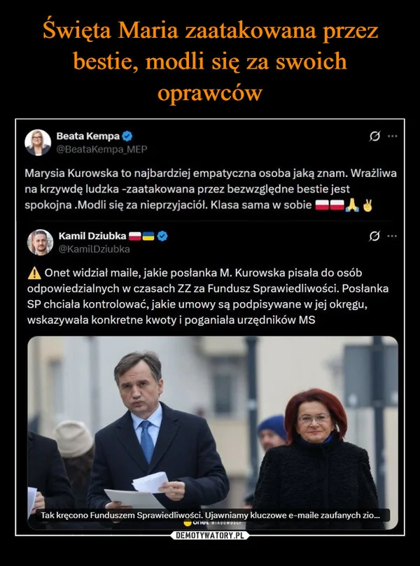 
    Święta Maria zaatakowana przez bestie, modli się za swoich oprawców