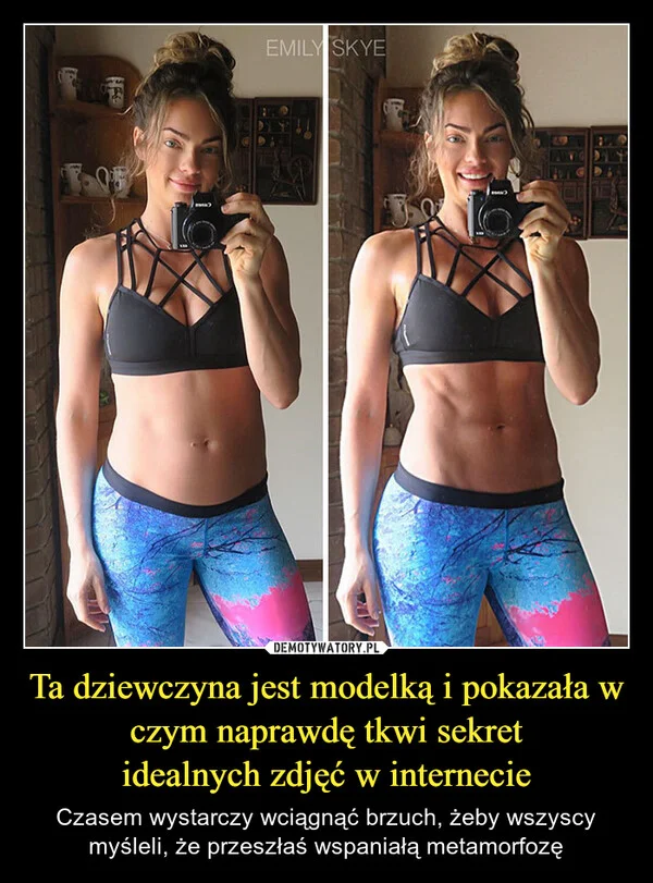 
    Ta dziewczyna jest modelką i pokazała w czym naprawdę tkwi sekret idealnych zdjęć w internecie