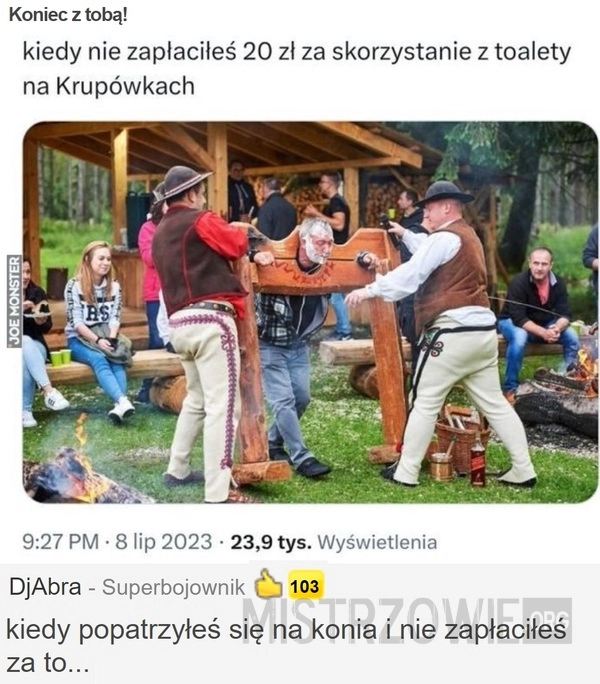 
    Koniec z tobą!