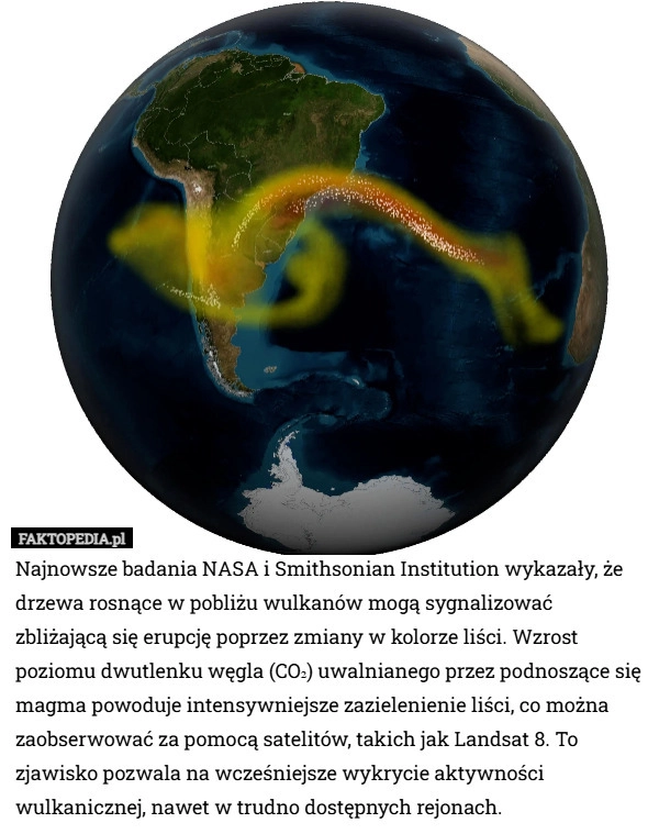 
    Najnowsze badania NASA i Smithsonian Institution wykazały, że drzewa rosnące
