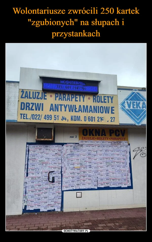 Wolontariusze zwrócili 250 kartek 