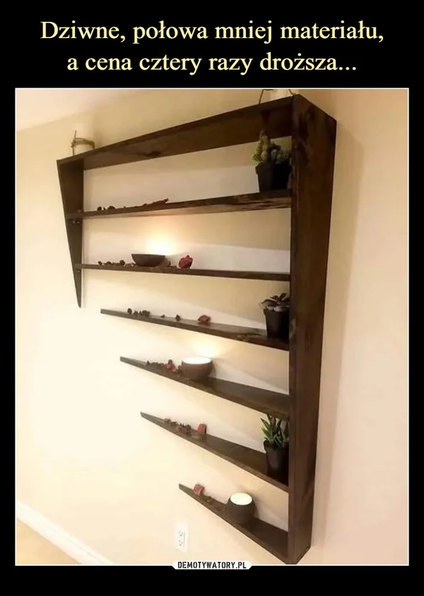 
    Dziwne, połowa mniej materiału, a cena cztery razy droższa...