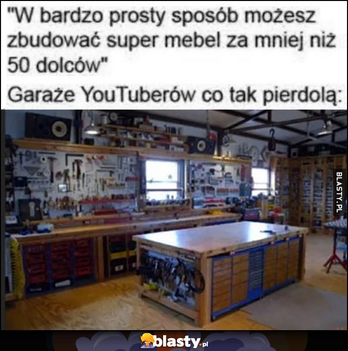 
    W bardzo prosty sposób możesz zbudować super mebel za mniej niż 50 dolarów vs gararze youtuberów co tak gadają pełne narzędzi