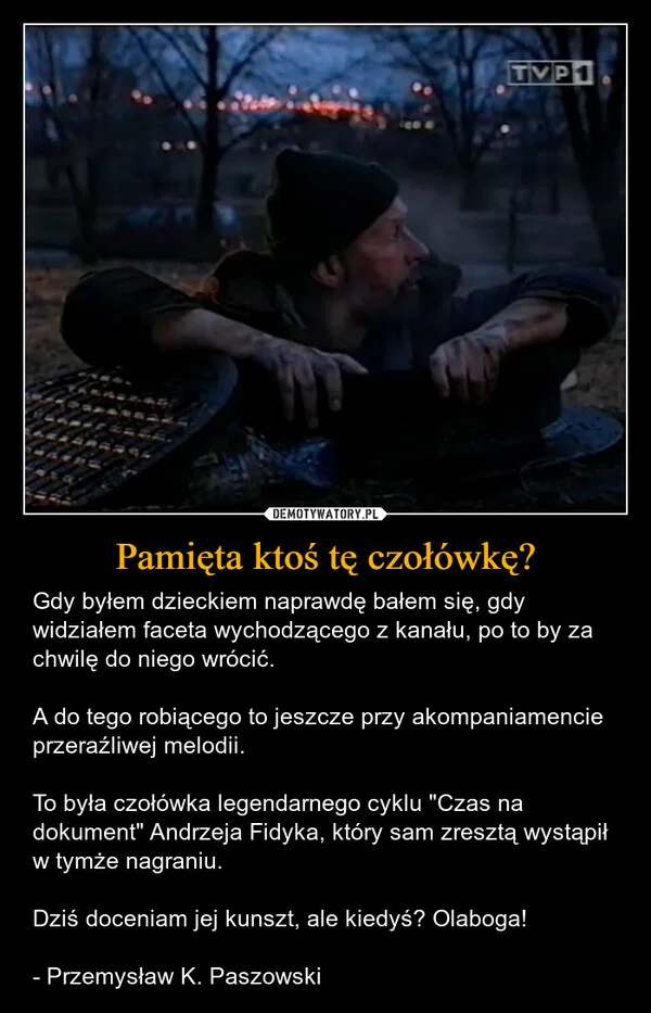 
    Pamięta ktoś tę czołówkę?