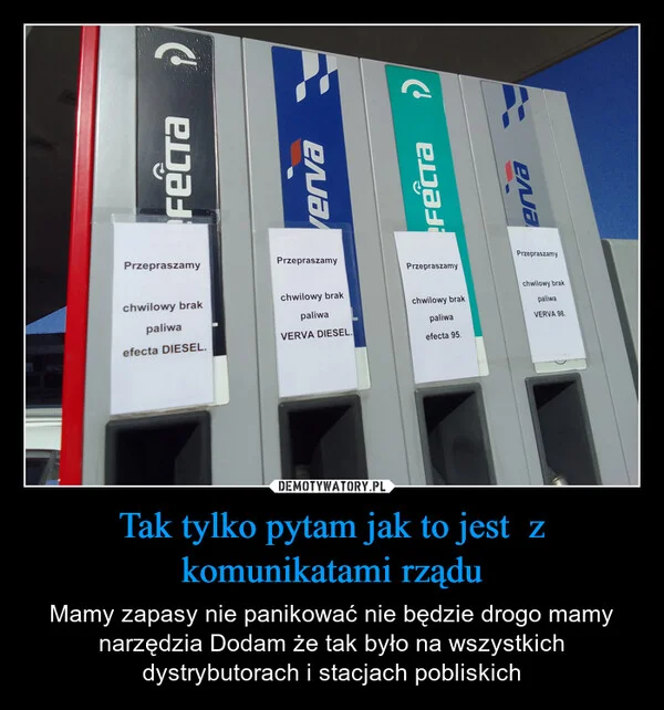 
    Tak tylko pytam jak to jest z komunikatami rządu