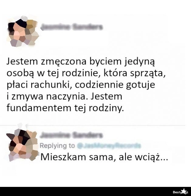 
    Zmęczona wszystkimi obowiązkami 