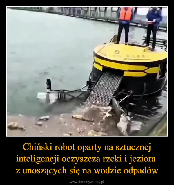 
    Chiński robot oparty na sztucznej inteligencji oczyszcza rzeki i jeziora z unoszących się na wodzie odpadów