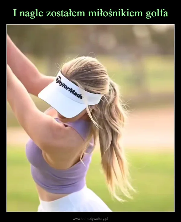 
    I nagle zostałem miłośnikiem golfa