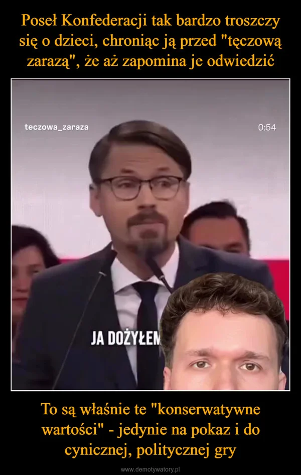 
    Poseł Konfederacji tak bardzo troszczy się o dzieci, chroniąc ją przed 