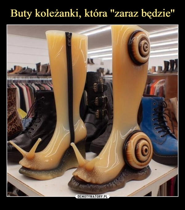 
    Buty koleżanki, która ''zaraz będzie''