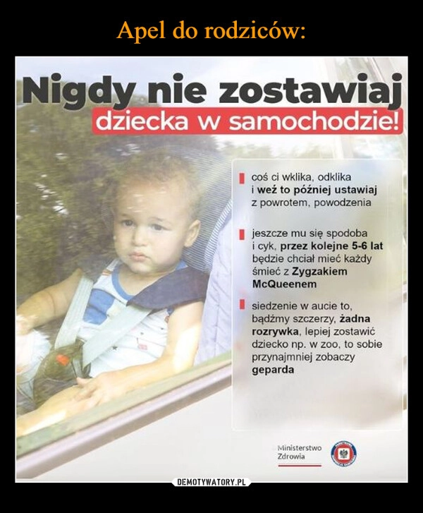 
    Apel do rodziców: