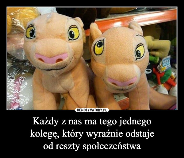 
    Każdy z nas ma tego jednego
kolegę, który wyraźnie odstaje
od reszty społeczeństwa