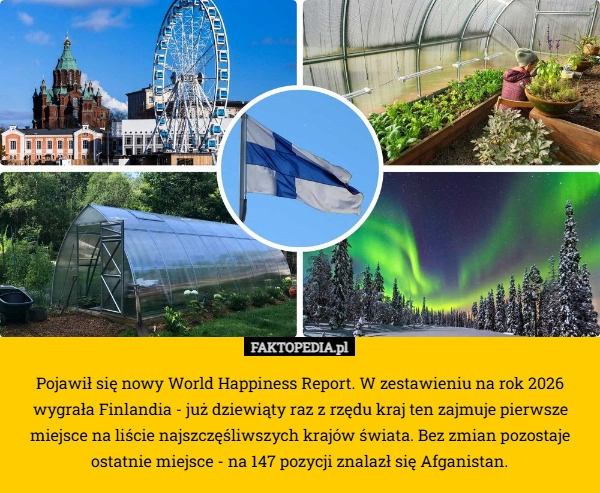 
    Pojawił się nowy World Happiness Report. W zestawieniu na rok 2026 wygrała