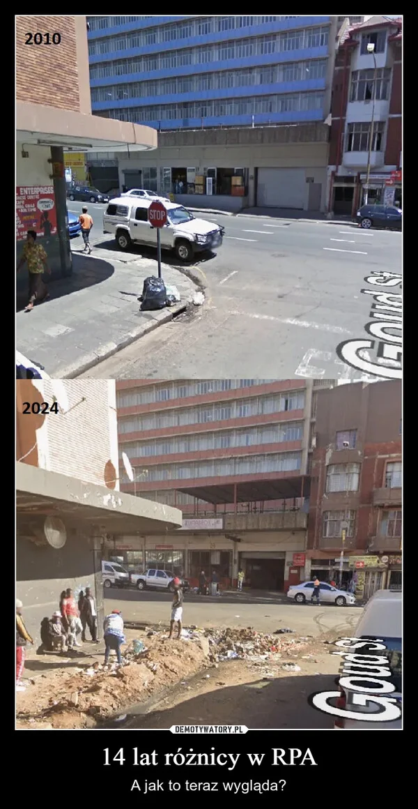 
    14 lat różnicy w RPA