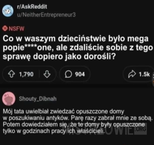 
    Wspominamy dzieciństwo